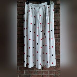 Pola Dot Evan Picone Spring/Summer Skirt